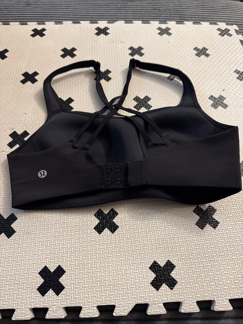 lululemon athletica Black Crisscross Back Sports Bra